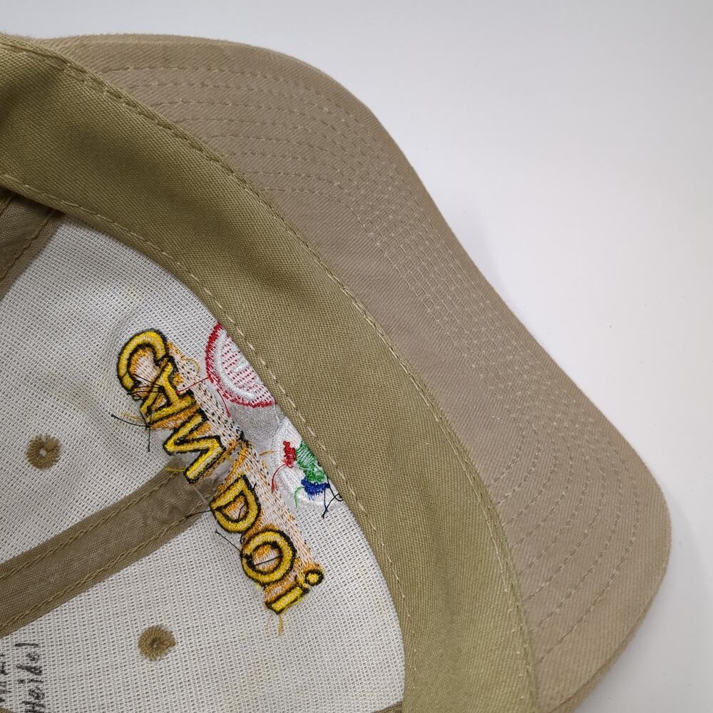 Can Do! Snapback Hat Brown One Size Embroidered Adjustable 6 Panel - Picture 8 of 10